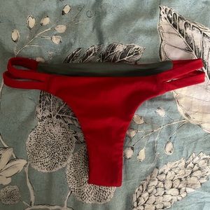 Jolyn red bikini bottoms